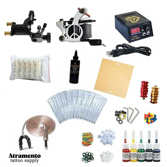 Kit De Tatuaje Completo Para Aprendiz Atramento Tattoo Supply